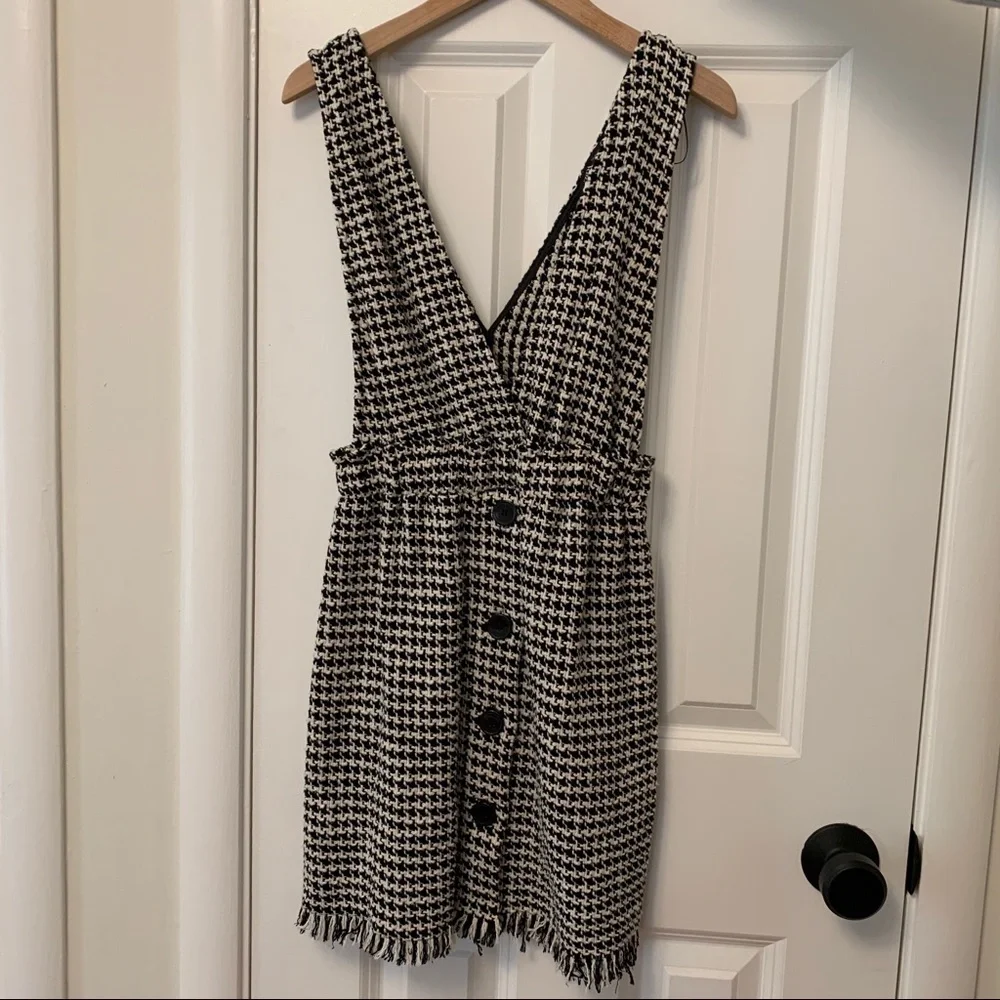 NWOT Zara Houndstooth Knit Dress Size XS - Picture 2 of 5